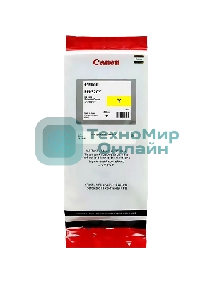 Картридж струйный Canon PFI-320 Y 2893C001 желтый (300мл) для Canon Canon imagePROGRAF TM-200/205