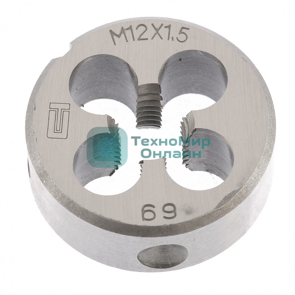 Плашка Сибртех М12x1,5 мм