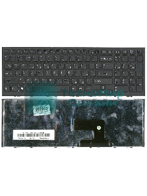 Клавиатура для ноутбука Sony Vaio VPC-EH VPCEH черная с черной рамкой