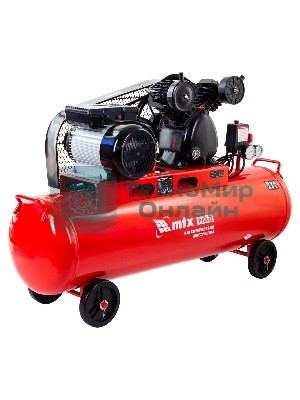 Компрессор воздушный МТХ КР2500/80 рем. привод, 2,5 кВт, 80 л, 420 л/мин