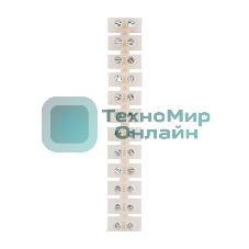 Клеммная колодка винтовая Rexant KВ-12 (4-12 мм²), ток 16 A, полиэтилен белый (ЗВИ), индивидуальная упаковка, 1 шт.