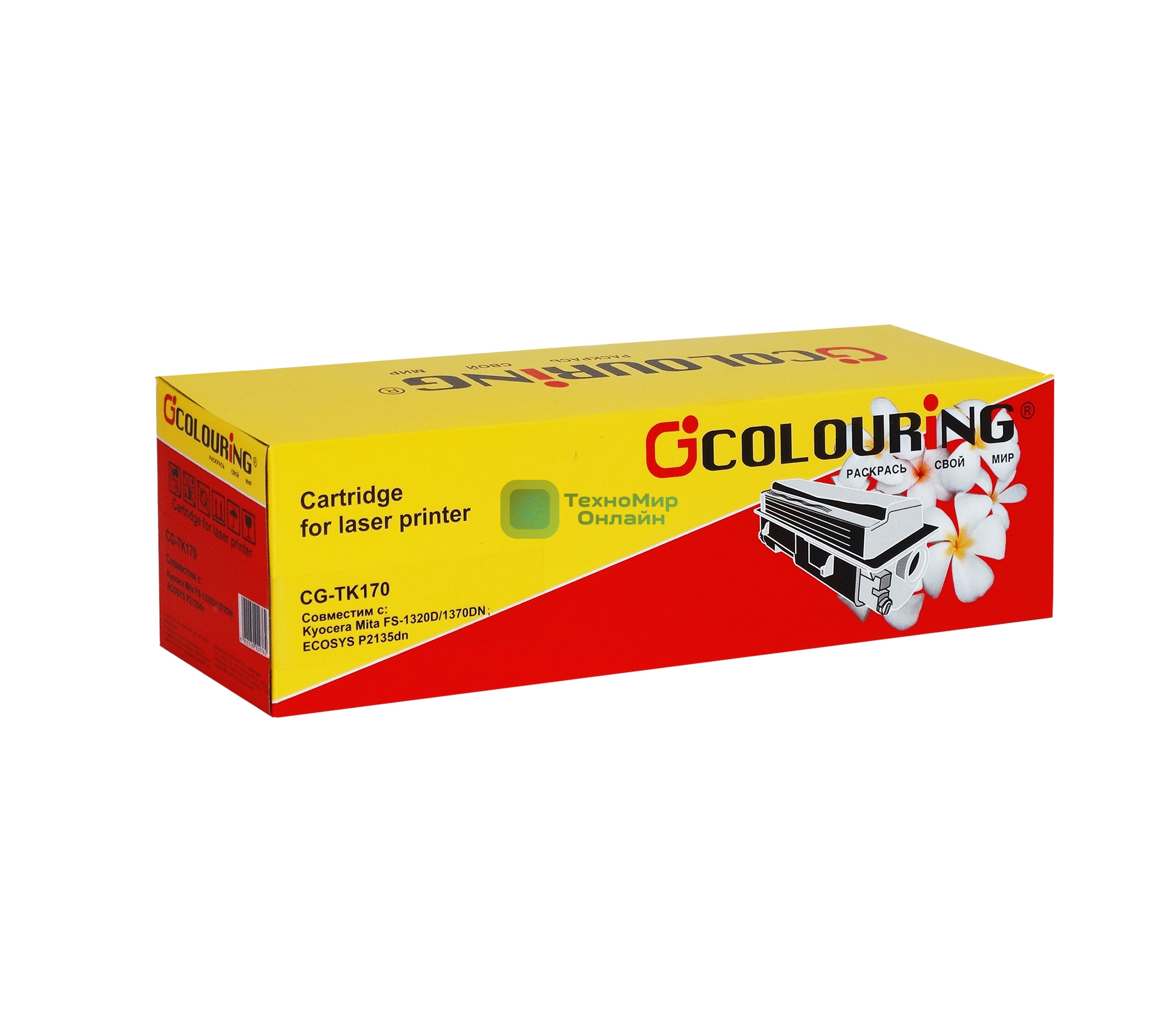 Картридж Colouring CG-TK-170 черный (7200 стр.) для Kyocera Mita FS-1320D/1370DN