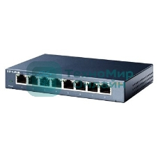 Коммутатор TP-Link SMB TL-SG108 8-port Desktop Gigabit Switch, 8 10/100/1000M RJ45 ports,metal case