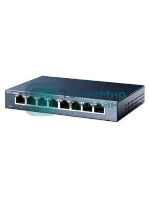 Коммутатор TP-Link SMB TL-SG108 8-port Desktop Gigabit Switch, 8 10/100/1000M RJ45 ports,metal case