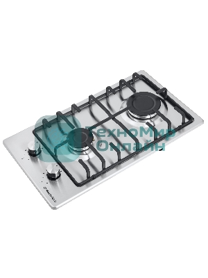 Газовая варочная панель Maunfeld EGHS.32.3ES/G, 2 конфорки, нержавеющая сталь