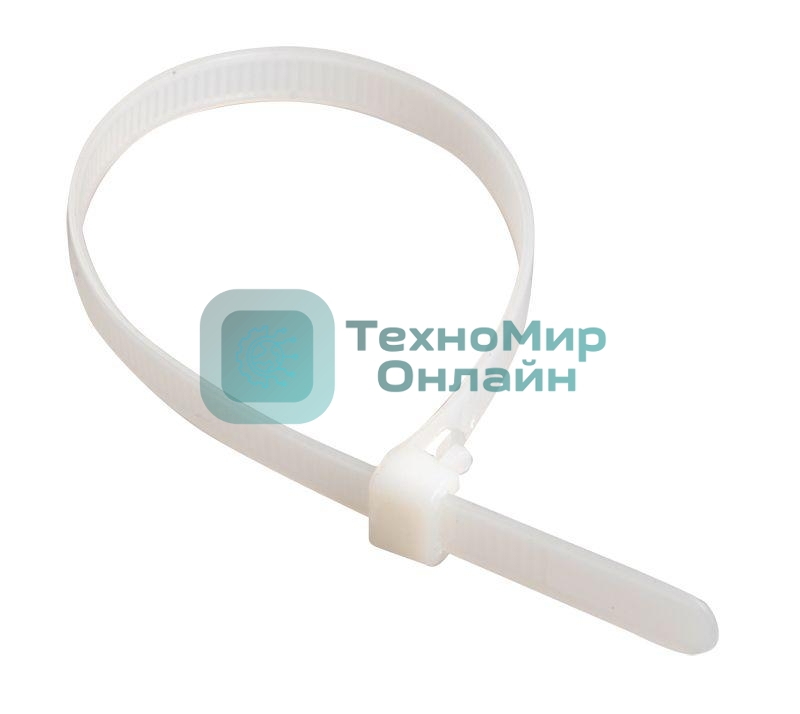 Хомут кабельный 2.5х100 нейл. белый (уп. 100 шт) IEK UHH31-D025-100-100