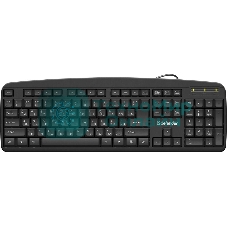 Клавиатура проводная Defender Office HB-910 RU, USB, черный