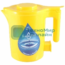 Чайник электрический Капелька, желтый