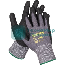 Перчатки нейлоновые KRAFTOOL EXPERT, 15 класс, вспененное нитриловое покрытие, размер XL
