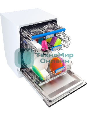 Встраиваемая посудомоечная машина Maunfeld MLP-12IM, черный, 59.8 см, 14 компл., 44 дБ, класс A++