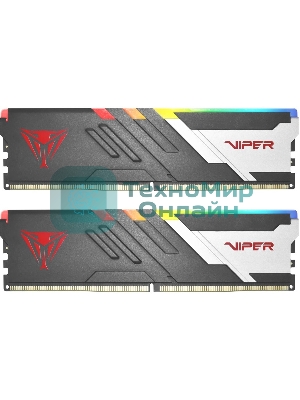 Оперативная память Patriot Viper Venom, DDR5, 32GB (2x16GB), 5600MHz, CL36, DIMM, с радиаторами, RGB, черный