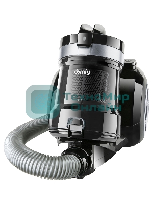 Пылесос Domfy DSB-VC502 черный, 350/2000 Вт, уборка сухая, пылесборник контейнер 2.5 л
