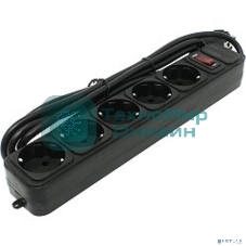 Сетевой фильтр ExeGate EX221185RUS SP-5-3B (5 розеток, 3 м, евровилка, черный)