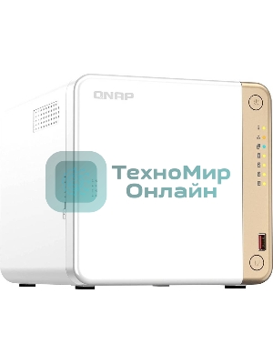 Сетевое хранилище NAS Qnap Original TS-462-4G 4-bay настольный Celeron N4505