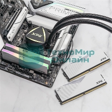 Оперативная память XPG Lancer, DDR5, 32Gb (2x16Gb), 6000MHz, CL30, DIMM, с радиаторами, RGB, белый