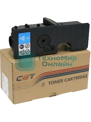 Картридж лазерный CET PK208) TK-5220C (CET141134) Cyan (18 г, 1200 стр.) для Kyocera ECOSYS P5021cdn/M5521cdn