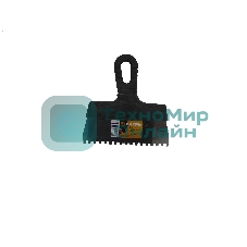 Шпатель ВИХРЬ зубчатый нерж.сталь пластиковая рукоятка 6х6 мм, 200мм 73/3/2/26