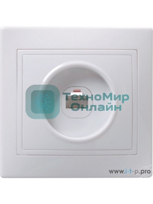 Розетка IEK EKK10-K01-DM РК10-КБ 1местн. комп. КВАРТА (белый)