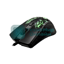 Мышь проводная Qumo Rampage M49 черный, 3200 dpi, USB, кнопки - 6