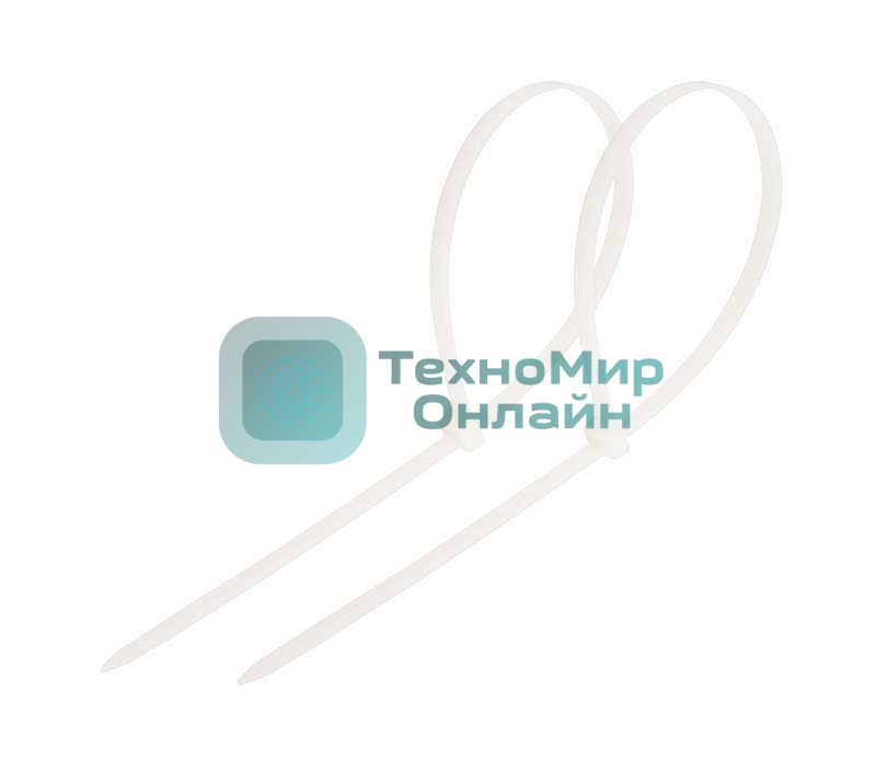 Хомут кабельный Rexant 7.6х200 нейл. белый (уп. 100 шт)