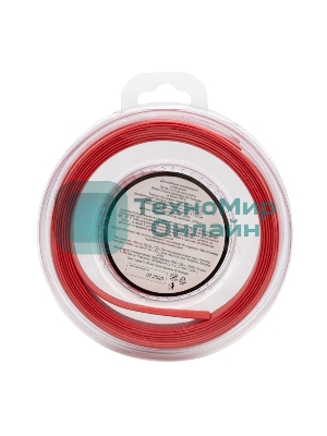 Трубка термоусаживаемая Rexant 10.0/5.0мм красн. ролик 2.44м