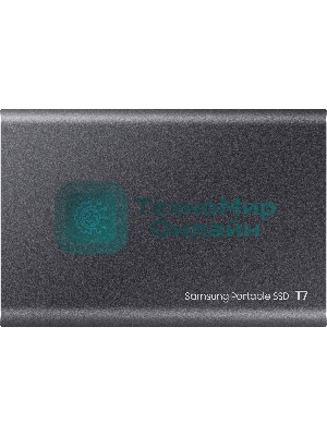 Внешний SSD Samsung T7, 1TB, USB 3.2 Gen 2 Type-C, R/W 1050/1000, серый