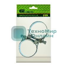 Хомуты металлические Сибртех силовые 52-55 мм, ширина 22 мм, шарнирные, W1, 2 шт.