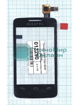 Сенсорное стекло (тачскрин) для Alcatel One Touch Tribe 3041D черное