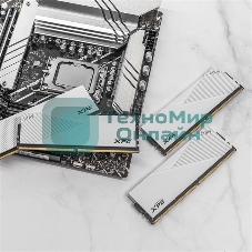 Оперативная память XPG Lancer, DDR5, 32GB (2x16GB), 6000MHz, CL30, DIMM, с радиаторами, белый