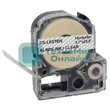 Картридж ленточный Cactus CS-LK5TbN черный для Epson LW400/LW700/LW600P/LW1000P/K400/Z700/Z900