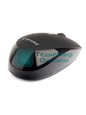 Мышь беспроводная Gembird MUSW-354 черный, 1600 dpi, радиоканал, USB, кнопки - 4