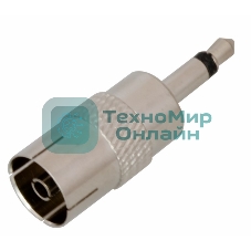 Переход штекер Rexant 3.5 м м mono-гнездо TV