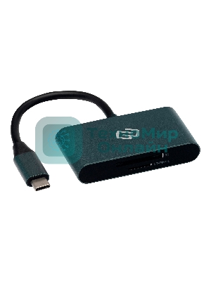 Устройство чтения карт памяти Type C Digma CR-С2501-G темно-серый