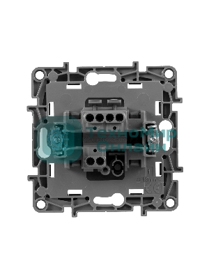 Выключатель 1-клавишный, авт.клеммы, 10AX, 250 В 672401 Legrand Etika Алюминий