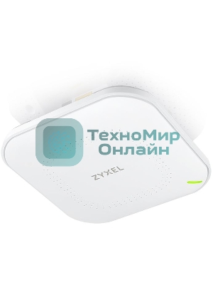 Гибридная точка доступа Zyxel NebulaFlex NWA50AX, WiFi 6, 802.11a/b/g/n/ac/ax (2,4 и 5 ГГц), MU-MIMO, антенны 2x2, до 575+1200 Мбит/с, 1xLAN GE, PoE, без поддержки Captive portal и WPA-Enterprise, защ