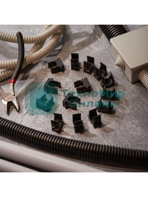 Крепеж-клипса для монтажного пистолета Rexant Ø 16 мм, черная (100 шт/уп)