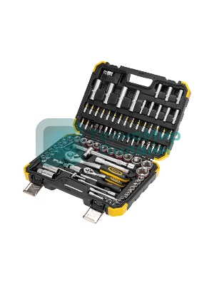 Набор инструментов Kranz 1/2, 1/4, CrV, пластиковый кейс, 94 предмета