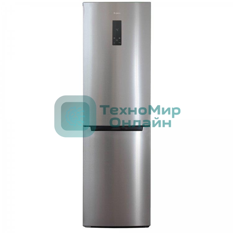 Холодильник Бирюса Б-I980NF нержавеющая сталь двухкамерный 240/130л морозилка снизу, No Frost