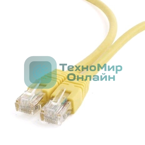 Патч-корд UTP Cablexpert cat.6, 0.5м, литой, многожильный, желтый