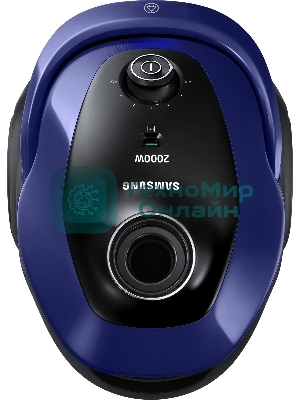 Пылесос Samsung VC20M251AWB синий, 460/2000 Вт, уборка сухая, пылесборник мешок 2.5 л