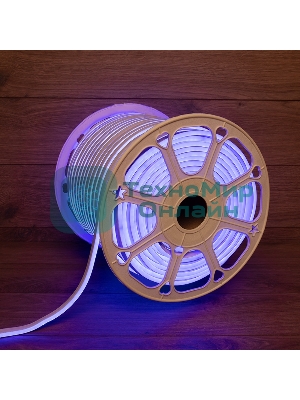 Гибкий неон Neon-night LED SMD 8х16 мм, двухсторонний, синий, 120 LED/м, бухта 100 м