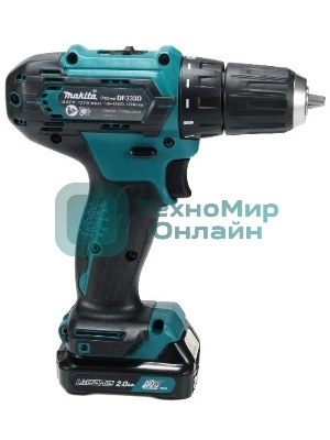 Дрель-шуруповерт аккумуляторная Makita DF333DWAE Аккумуляторная, Кейс