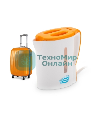 Чайник электрический Великие Реки Мая-1 бело-оранжевый