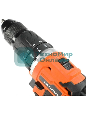 Дрель-шуруповерт Patriot BR 210Li-h UES, 21 В, 2 Ач, 50 Нм, бесщеточный, ударный