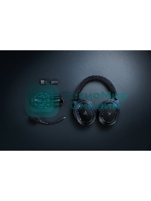 Гарнитура Razer Barracuda X Chroma чёрный, беспроводная, радиоканал, до 70 ч, съёмный микрофон, подсветка