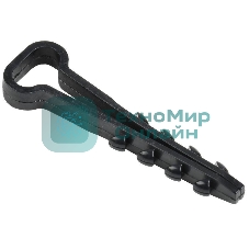 Дюбель-хомут d5х8 мм для круглого кабеля нейлон черный (уп. 100 шт) IEK UHH36-5-8-100