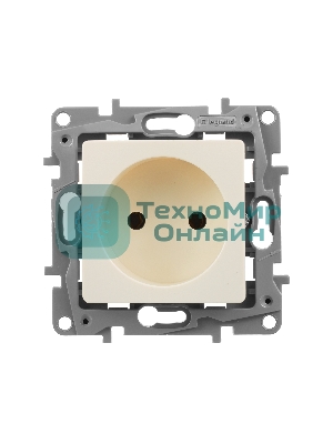 Розетка 2К винты, сл. кость ETIKA 