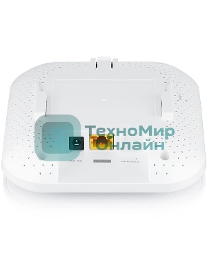 Гибридная точка доступа Zyxel NebulaFlex NWA50AX, WiFi 6, 802.11a/b/g/n/ac/ax (2,4 и 5 ГГц), MU-MIMO, антенны 2x2, до 575+1200 Мбит/с, 1xLAN GE, PoE, без поддержки Captive portal и WPA-Enterprise, защ