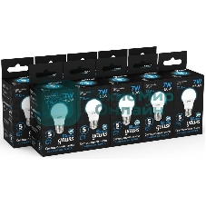 Лампа светодиодная Gauss 102502307 7Вт цок.: E27 груша 220B 6500K св. свеч. бел. хол. (упак.: 10 шт)