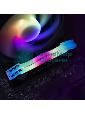 Оперативная память Patriot Viper Xtreme 5, DDR5, 32GB (2x16GB), 8000MHz, CL38, DIMM, с радиаторами, RGB, черный